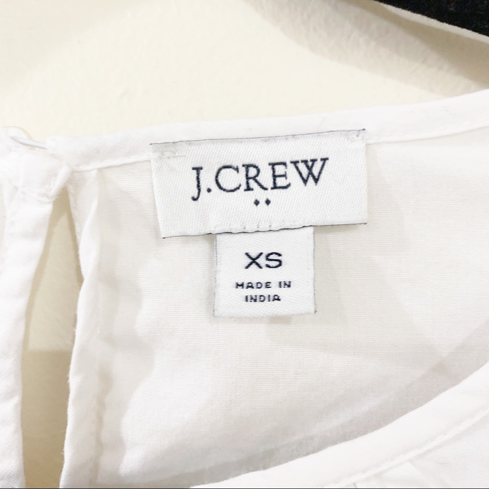 J.Crew Factory White Blouse Size Extra Small - Picture 4 of 4